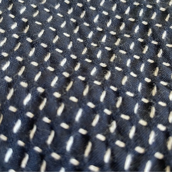 Banana Republic Navy and White Geometric Sloan Trousers - Picture 3 of 10